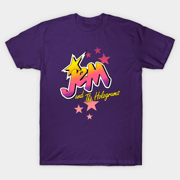 Jem and The holograms logo T-Shirt by OniSide